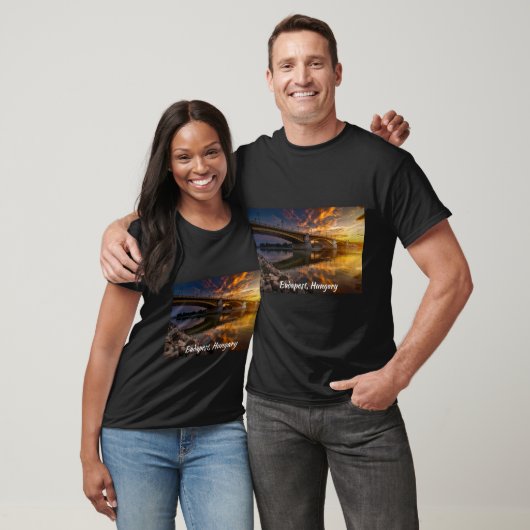 T-shirt Pont Budapest Hongrie Danube Architecture (Unisexe)