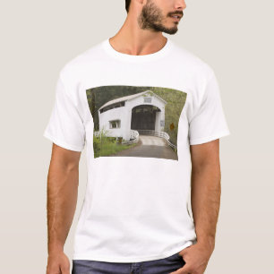 T-shirt Pont couvert de Wild Cat, comté de Lane, Oregon