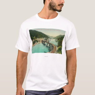 T-shirt Pont de chemin de fer au-dessus de rivière de
