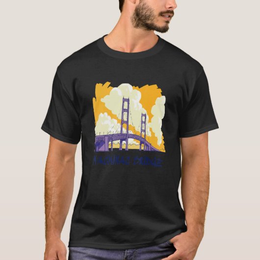T-shirt Pont de Mackinac (Devant)