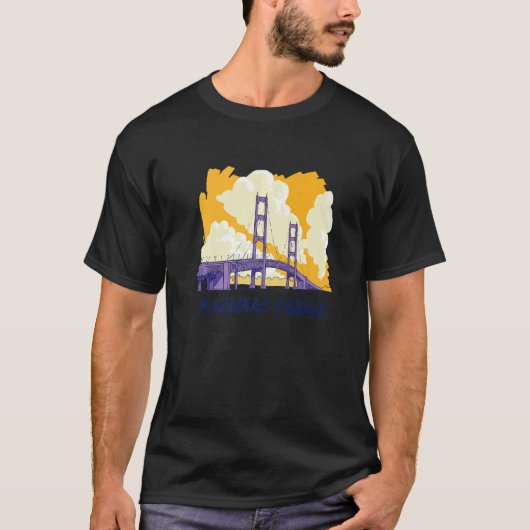 T-shirt Pont de Mackinac (Devant)