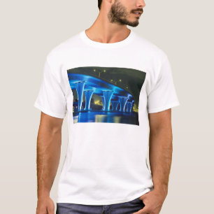 T-shirt Pont de nuit au port de Miami, Floride