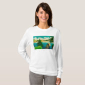 T-shirt Pont de passage de duperie, Fidalgo et île de (Devant entier)