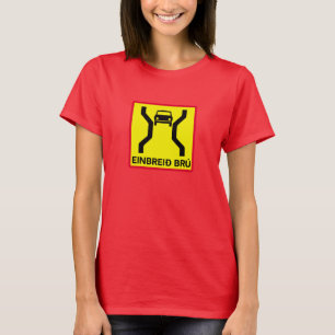 T-shirt Pont de Simple-Largeur, poteau de signalisation,