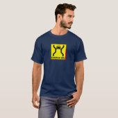 T-shirt Pont de Simple-Largeur, poteau de signalisation, (Devant entier)