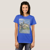 T-shirt Pont de Villeneu par Sisley Impressionist Paint (Devant entier)