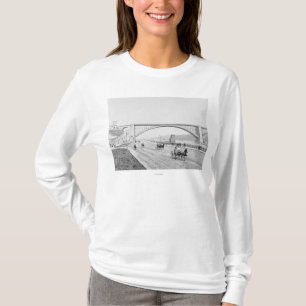 T-shirt Pont de Washington et la photographie de speed-way