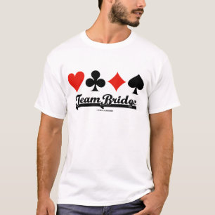 T-shirt Pont d'équipe (quatre costumes de carte)