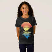 T-Shirt Pont du coucher de soleil (Devant entier)