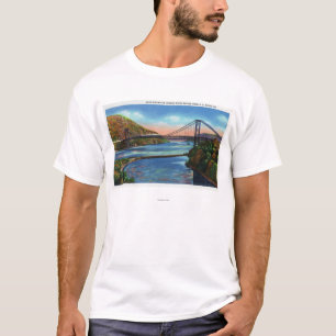 T-shirt Pont du fleuve Hudson de montagne d'ours