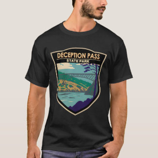 T-shirt Pont du Parc d'État de Deception Pass Washington