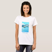 T-shirt Pont du port de Sydney Ferry (Devant entier)