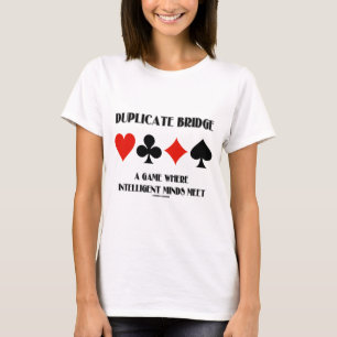 T-shirt Pont en double un jeu où esprits intelligents