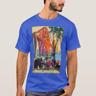 T-shirt Pont ferroviaire poster vintage Premium