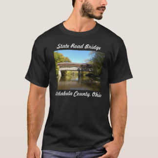 T-shirt Pont le comté d'Ashtabula Ohio de Rd d'état