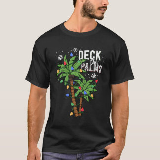 T-shirt Pont Les Palmiers Tropical Hawaii Palmiers Lumière
