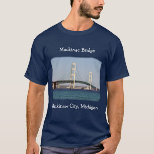 T-shirt Pont Mackinaw Chemise Mackinaw Ville couleurs fonc