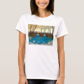 T-shirt Pont Rustique En Pierre Sur Rivière Paysage nature (Devant)