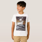 T-shirt Pont sur un cours d'eau gelé par Alexandra Cook (Devant entier)