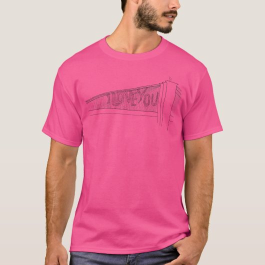 T-shirt Pont Tasm 2 'Je t'aime' (Devant)