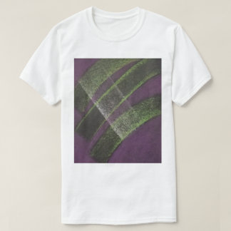T-shirt Pont Unique Violet Jaune Abstrait Coloré Art