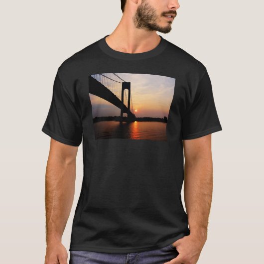 T-shirt Pont Verrazano à l'aube (Devant)