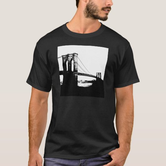 T-shirt Pont vintage Brooklyn (Devant)