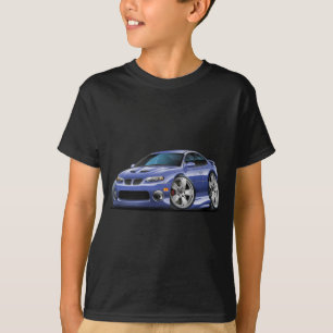 T-shirt Pontiac 2004-06 voiture bleue/grise de GTO