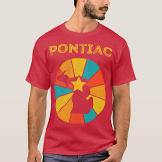 T-shirt Pontiac Michigan Vintage Souvenir désaffecté 1
