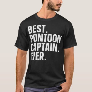 T-shirt Pontoon Boat Captain Art For Lake Pontooning Lover