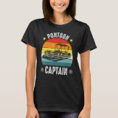 T-shirt Pontoon Capitaine Bateau Bateau Capitaine tenue (Devant)
