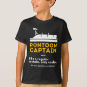 T-shirt Pontoon Captain Definition - Funny Boat Pontooning (Devant)