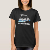 T-shirt Pontoon Crew Pontoon Boating Pontoon Boat Captain (Devant)