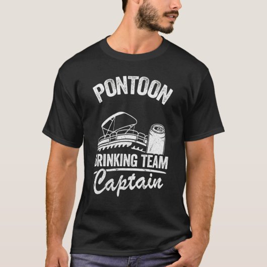 T-shirt Pontoon Drick Team Capitaine Bateau Beer Pontoon C (Devant)