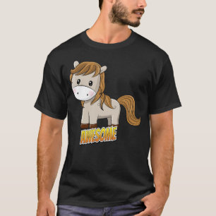 T-shirt Pony Awesome Cheval Cute Kawaii toon