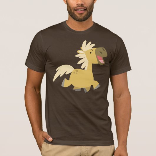 T-shirt Pony Cartoon Laughing (Devant)