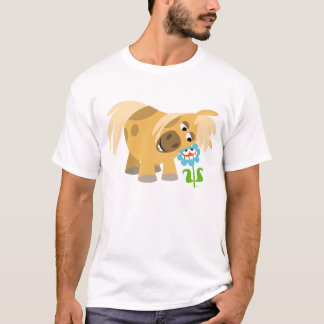 T-shirt Pony et Flower Cartoon