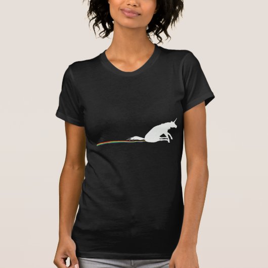 T-shirt poo de licorne (Devant)