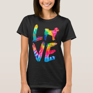 T-shirt Poochon Tie Dye Log Chien Maman Papa