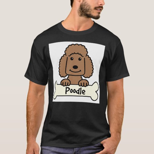T-shirt Poodé au chocolat (Devant)