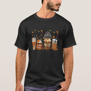 T-shirt Poodème Automne Café Citrouille épice Latte Iced A