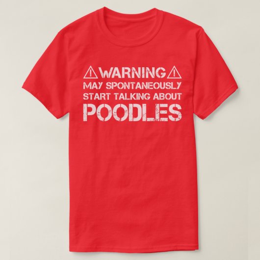 T-shirt Poodle (Design devant)