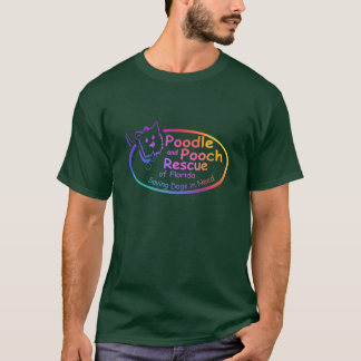 T-shirt Poodle and Pooch Rescue of Florida Rainbow Gradien