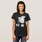 T-shirt Poodle blanc (Devant entier)