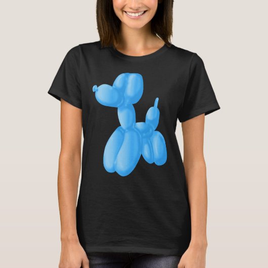 T-shirt Poodle bleu (Devant)