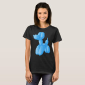 T-shirt Poodle bleu (Devant entier)