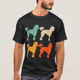 T-shirt Poodle cadeau pour Amoureux des chiens Retro Poodl