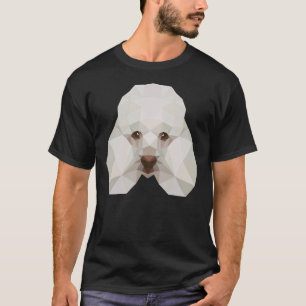 T-shirt Poodle Chien géométrique Polygonale Poodle Amour
