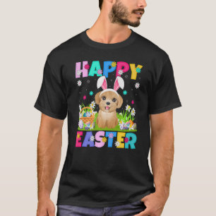 T-shirt Poodle Chien Heureux Bunny de Pâques Poodle Pâques