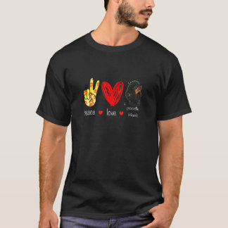 T-shirt Poodle Chien Noir Poodle Chien Noir